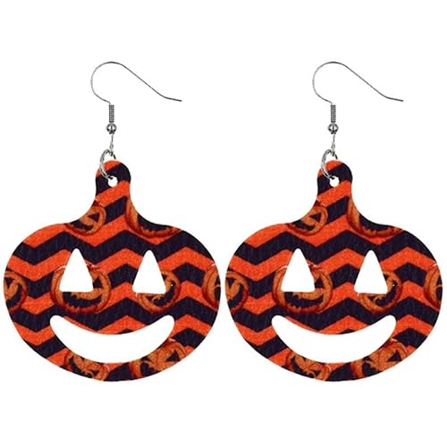 Festive Dangle Halloween Earrings Funny Seasonal Drop Pendant Scary Novelty Fashion Decorative, Einheitsgröße, Kunstleder von OLACD