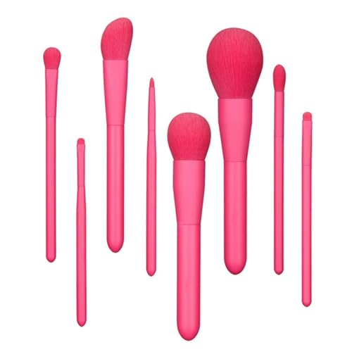 Flexibles Nylon-Pinsel-Set, natürlich, 8-teilig, professionelles Kosmetik-Werkzeug-Set, Make-up, Lidschatten-Set von OLACD