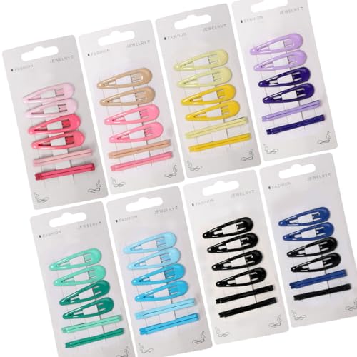 Haarspangen-Set für Mädchen, verschiedene Farben, niedliches Haar-Accessoire, 48 Stück von OLACD