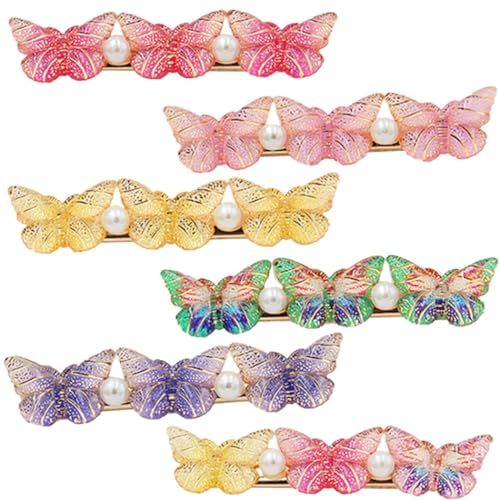 Modische Schmetterlings-Haarnadeln – dekorative Haarspange mit Entenschnabel-Clips für Frauen von OLACD