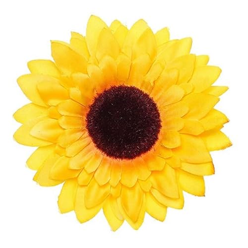 Modische Sonnenblumen-Haarspange, rutschfestes Accessoire für Frauen, dekorative Blumen-Haarspange, groß, kreative Foto-Requisite von OLACD