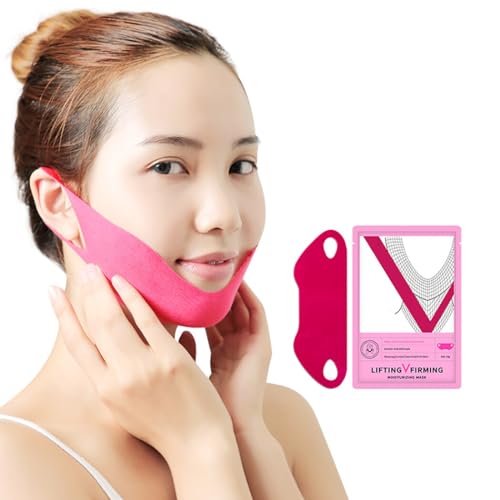 Natural Slimming Face Cover 5PCS, Reusable V Line Chin up Patch for Women von OLACD