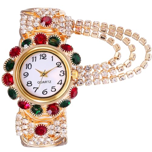 OLACD Glitzernde, hohle Legierung, dekoratives Metall, Teenager: Strassschmuck, Damen-Glitzer-Party-Armbanduhr, Mehrfarbig. 186, Einheitsgröße OLACD Glitzernde, hohle Legierung, dekoratives Metall, Teenager: Strassschmuck, Damen-Glitzer-Party-Armbanduhr, Mehrfarbig. 186, Einheitsgröße von OLACD