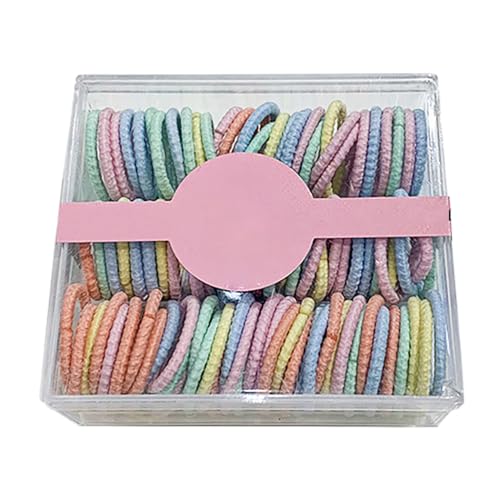 Pferdeschwanz-Halter für Mädchen – dehnbare Haarbänder, elastisch, 100 Stück von OLACD