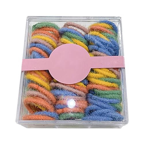 Pferdeschwanz-Halter für Mädchen – dehnbare Haarbänder, elastisch, 100 Stück von OLACD