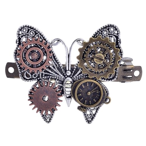 Vintage Schmetterling Haarspange Metall Steampunk Französisch Clip Haar von OLACD