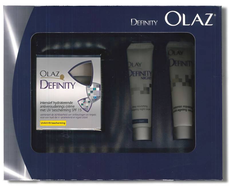 OLAZ Anti-Aging-Creme Definity Set (50ml Tagescreme, 15ml Nachtcreme, 15ml Serum), 1-tlg. von OLAZ