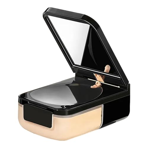 Foundation-Volldeckung | Travel Concealer Foundation mit Spiegel für gleichmäßige Haut - Tägliche Mädchenkosmetik zum Arbeiten, Zuhause, Einkaufen, Dating, Reisen, Zusammenkommen Olcana von OLCANA