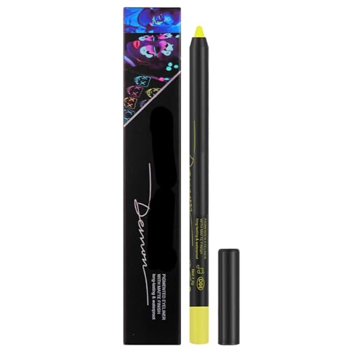 Glow Eye Liner, Wasseraktivierter Eyeliner, Grafisches Eyeliner-Make-up, Neon-Gesichtsfarbe, farbiger Eyeliner-Stift, langlebiger, flüssiger Eyeliner für das Augen-Make-up auf der Wasserlinie, Olcana von OLCANA