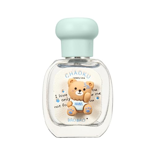 Leichtes Parfüm | 25 ml transparenter Duftnebel in Bärenform mit fruchtig-blumigem Duft,Duftendes Körperspray für positive, lebendige Damen, ideal für den Alltag Olcana von OLCANA