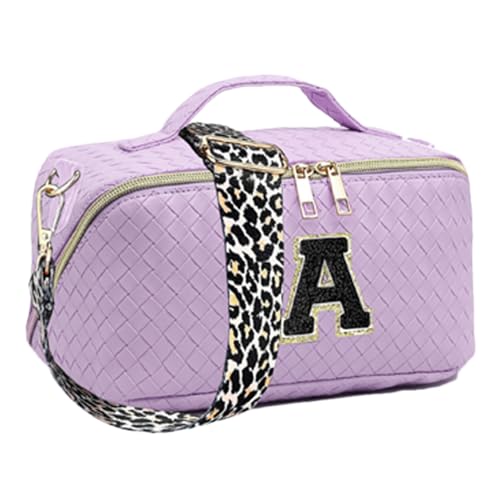 Make-up-Tasche mit Anfangsbuchstabe, wasserdichte Kosmetiktasche mit großer Kapazität, Kosmetiktasche aus Stoff mit klassifizierter Hülle, Geburtstagsgeschenk für Frauen und Mädchen Olcana Make-up-Tasche mit Anfangsbuchstabe, wasserdichte Kosmetiktasche mit großer Kapazität, Kosmetiktasche aus Stoff mit klassifizierter Hülle, Geburtstagsgeschenk für Frauen und Mädchen Olcana von OLCANA