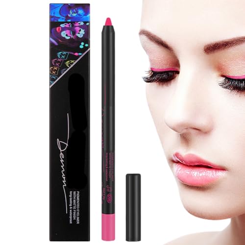 Neon-Eyeliner-Stift,Langlebiger Wasserlinien-Eyeliner | Grafisches Eyeliner-Make-up, Neon-Gesichtsfarbe, farbiger Eyeliner-Stift, langlebiger, flüssiger Eyeliner für das Augen-Make-up auf der Olcana von OLCANA