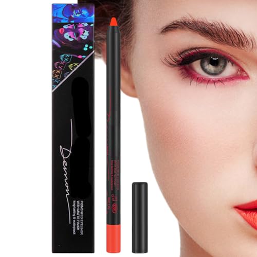 Wasserfester flüssiger Eyeliner | Glow Neonfarbener Eyeliner-Stift,Grafisches Eyeliner-Make-up, Neon-Gesichtsfarbe, farbiger Eyeliner-Stift, langlebiger, flüssiger Eyeliner für das Olcana von OLCANA