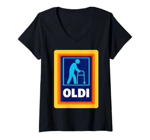 Damen OLDI X Schniedel Fans. Perfektes Oldie Party Rente Rentner T-Shirt mit V-Ausschnitt Damen OLDI X Schniedel Fans. Perfektes Oldie Party Rente Rentner T-Shirt mit V-Ausschnitt von OLDI - Lustiger Mallorca & Malle Spruch