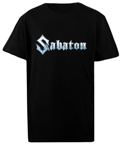 Sabaton Kinder-T-Shirt Aus Baumwolle Black Kid von OLDRYTEE