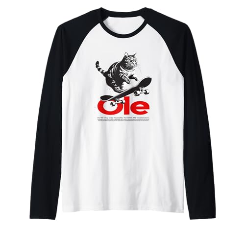 Herren OLE - Schöner Jungen Name mit Katze & Skateboard Raglan Herren OLE - Schöner Jungen Name mit Katze & Skateboard Raglan von OLE Sohn Enkel Geburtstag Geschenkideen