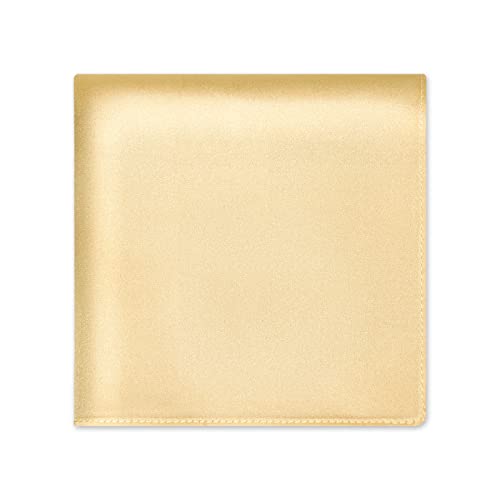 OLESILK Herren Seide Einstecktuch Luxuriös Kavalierstuch Taschentuch für feierliche Anlässe, 28 x 28 cm, Gold von OLESILK