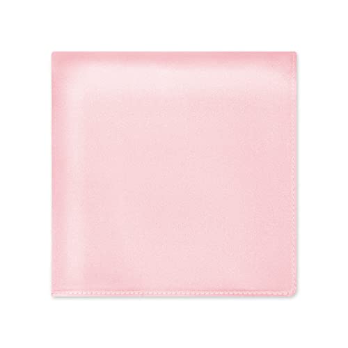 OLESILK Herren Seide Einstecktuch Luxuriös Kavalierstuch Taschentuch für feierliche Anlässe, 28 x 28 cm, Rosa von OLESILK