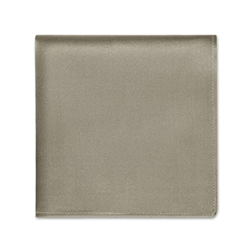 OLESILK Herren Seide Einstecktuch Luxuriös Kavalierstuch Taschentuch für feierliche Anlässe, 28 x 28 cm, Taupe von OLESILK