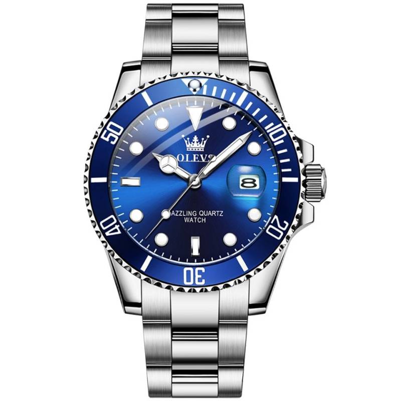 OLEVS Quarzuhr Herrenuhr Diver Luxusuhr Edelstahl Wasserdicht Armbanduhr Olevs 5885, Luxus Herrenuhr im Diver Style - mit Geschenkbox! OLEVS Quarzuhr Herrenuhr Diver Luxusuhr Edelstahl Wasserdicht Armbanduhr Olevs 5885, Luxus Herrenuhr im Diver Style - mit Geschenkbox! von OLEVS