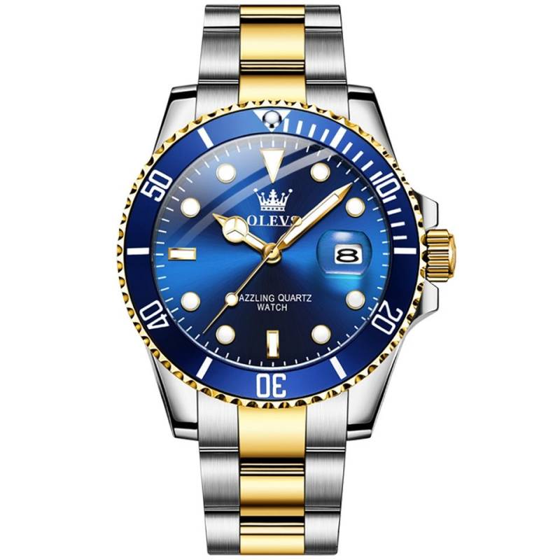 OLEVS Quarzuhr Herrenuhr Diver Luxusuhr Edelstahl Wasserdicht Armbanduhr Olevs 5885, Luxus Herrenuhr im Diver Style - mit Geschenkbox! OLEVS Quarzuhr Herrenuhr Diver Luxusuhr Edelstahl Wasserdicht Armbanduhr Olevs 5885, Luxus Herrenuhr im Diver Style - mit Geschenkbox! von OLEVS