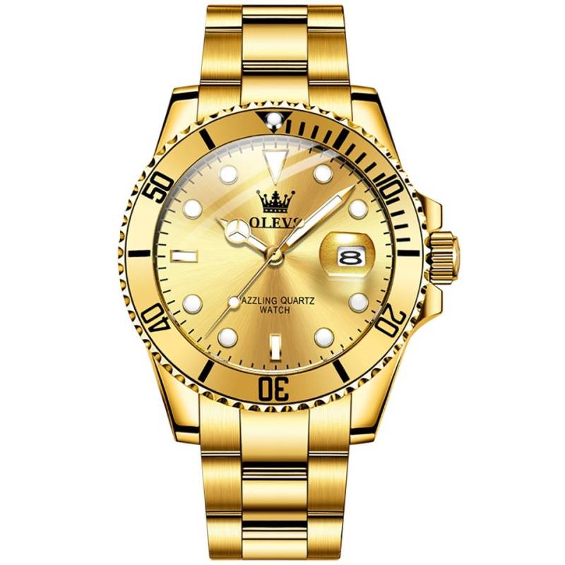 OLEVS Quarzuhr Herrenuhr Diver Luxusuhr Edelstahl Wasserdicht Armbanduhr Olevs 5885, Luxus Herrenuhr im Diver Style - mit Geschenkbox! OLEVS Quarzuhr Herrenuhr Diver Luxusuhr Edelstahl Wasserdicht Armbanduhr Olevs 5885, Luxus Herrenuhr im Diver Style - mit Geschenkbox! von OLEVS
