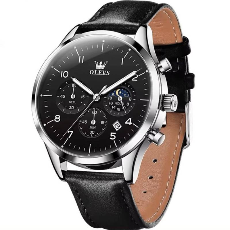 OLEVS Quarzuhr OLEVS Luxus Herrenuhr Chronograph Tag & Nacht Anzeige ScS 2882 von OLEVS