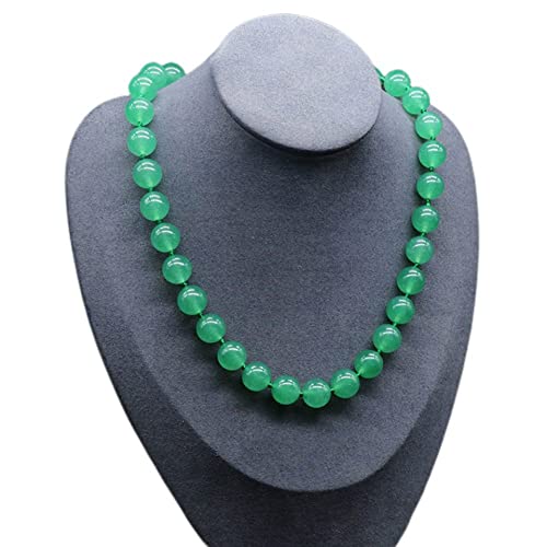 OLGER Chakra Halskette Mit Echten Steinen - Runde Perlenkette Grüne Jade Reiki Balance Heilkristall Edelstein Freundschaft Boho Yoga Schmuck Für Frauen Mädchen Muttertagsgeschenk von OLGER