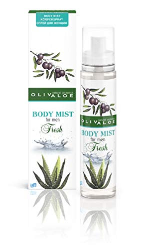 OLIVALOE 00114 - BODY MIST - Fresh - Körperspray für Männer 130ml, Naturkosmetik von OLIVALOE