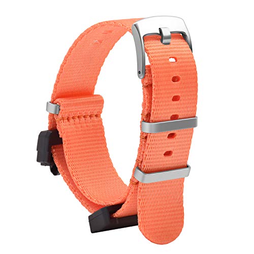 OLLREAR Unisex Nylon Uhrenarmbänder Ersatz Kompatibel mit G-8900 GA-100HP GD-100H series DW-5600 GW-M5610 DW6900 22mm Orange von OLLREAR