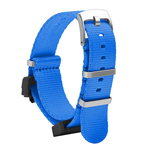 OLLREAR Unisex Nylon Uhrenarmbänder Ersatz Kompatibel mit G-8900 GA-100HP GD-100H series DW-5600 GW-M5610 DW6900 22mm Hellblau von OLLREAR