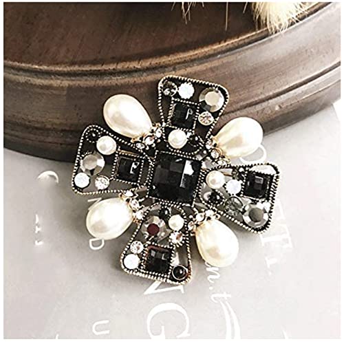 OLOTU Elegant Kreuz-Perlen-Brosche, Retro-Antik-Damen-Corsage-Accessoires, modische und vielseitige Anstecknadel, Schmuck-Geschenk für Frauen und Mädchen Exquisit OLOTU Elegant Kreuz-Perlen-Brosche, Retro-Antik-Damen-Corsage-Accessoires, modische und vielseitige Anstecknadel, Schmuck-Geschenk für Frauen und Mädchen Exquisit von OLOTU