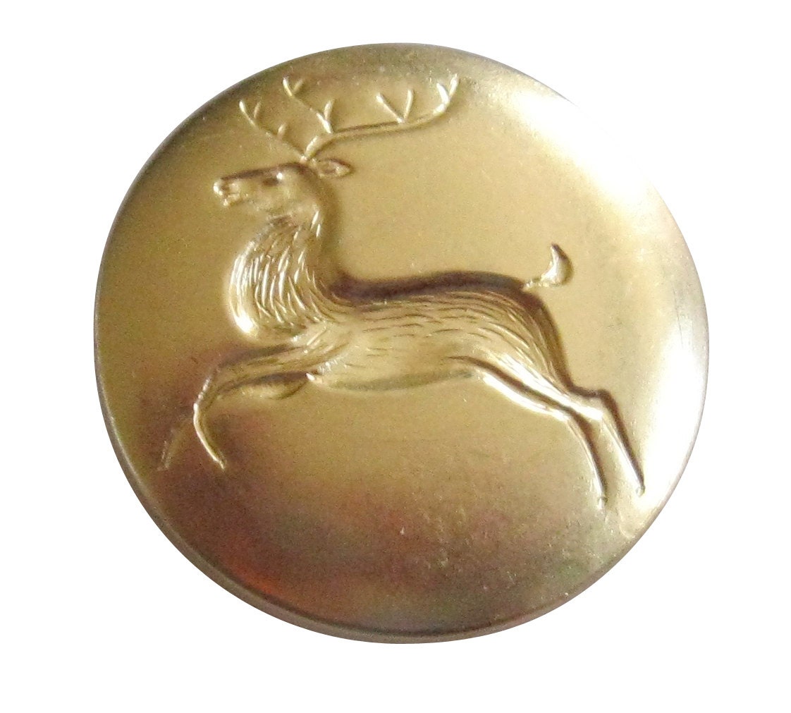3 Verschiedene Größen Reindeer Buttons Aus Messing von OLSANTAS