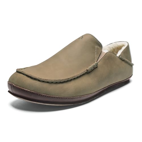 OLUKAI Herren Moloa Slipper, Clay/Dk Java, 44.5 EU von OLUKAI