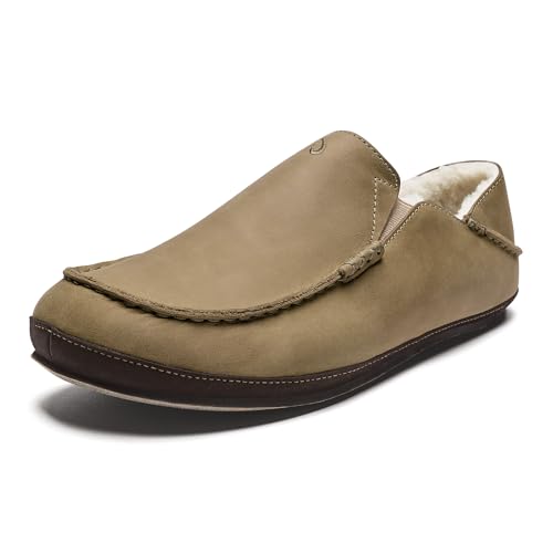 OLUKAI Herren Moloa Slipper, Clay/Dk Java, 47 EU von OLUKAI