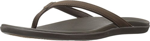 OLUKAI Ho Opio Leather Women, 8.0US Women/38 EU, Dark Java/Dark Java von OLUKAI