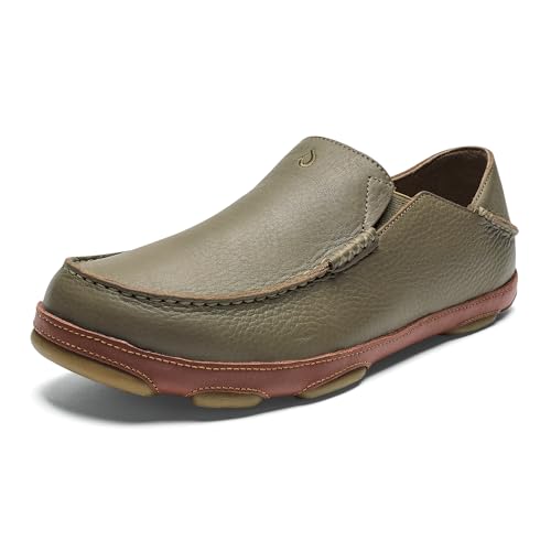 OLUKAI Moloa Premium-Lederschuhe für Herren, einfaches An- und Ausziehen, lässiger und vielseitiger Loafer, Drop-in-Ferse, verbesserte Traktion, Ton/Toffee, 45 EU OLUKAI Moloa Premium-Lederschuhe für Herren, einfaches An- und Ausziehen, lässiger und vielseitiger Loafer, Drop-in-Ferse, verbesserte Traktion, Ton/Toffee, 45 EU von OLUKAI