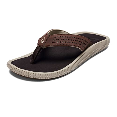 OluKai Ulele Men's Beach Sandals, Quick-Dry Flip-Flop Slides, Water Resistant Suede Lining & Wet Grip Soles, Soft Comfort Fit & Arch Support von OLUKAI