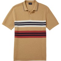 OLYMP Casual Strick Herren, Beige, Streifen, , M von OLYMP Casual Strick