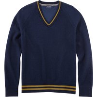 OLYMP Casual Strick Herren, Blau, Streifen, , L von OLYMP Casual Strick