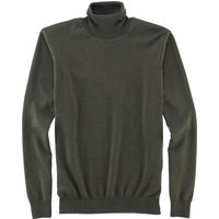 OLYMP Casual Strick Herren, Oliv, , M von OLYMP Casual Strick