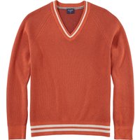 OLYMP Casual Strick Herren, Rot, Streifen, , L von OLYMP Casual Strick