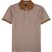 OLYMP Casual Wirk Poloshirt Herren, Braun, Kurzarm, 3XL von OLYMP Casual Wirk