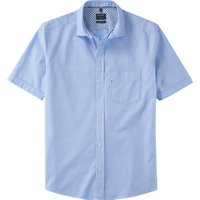 OLYMP Casual, Freizeithemd, regular fit, Blau, Kurzarm, Kent, L von OLYMP Casual