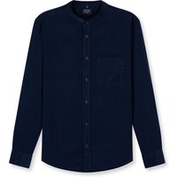 OLYMP Casual, Freizeithemd, regular fit, Blau, Stehkragen, M von OLYMP Casual