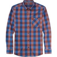 OLYMP Casual, Freizeithemd, regular fit, Braun, Karo, Button-down, M von OLYMP Casual