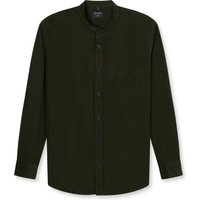 OLYMP Casual, Freizeithemd, regular fit, Grün, Stehkragen, S von OLYMP Casual
