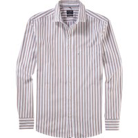 OLYMP Casual, Freizeithemd, regular fit, Orange, Streifen, Kent, XL von OLYMP Casual