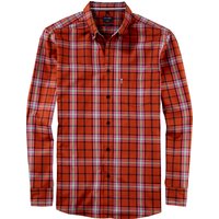 OLYMP Casual, Freizeithemd, regular fit, Rosa, Karo, Button-down, 3XL von OLYMP Casual