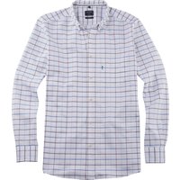 OLYMP Casual, Freizeithemd, regular fit, Weiß, Karo, Button-down, L von OLYMP Casual